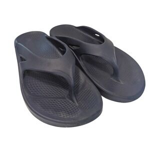 OOFOS OOriginal Navy Blue Recovery Sandals Mens 6 Womens 8 EU 39 Flip Flops